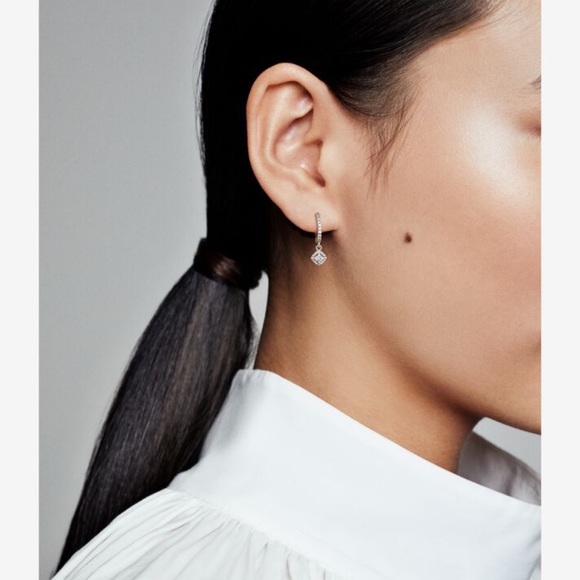 Pandora Accessories - BNWT PANDORA SPARKLE HOOP EARINGS